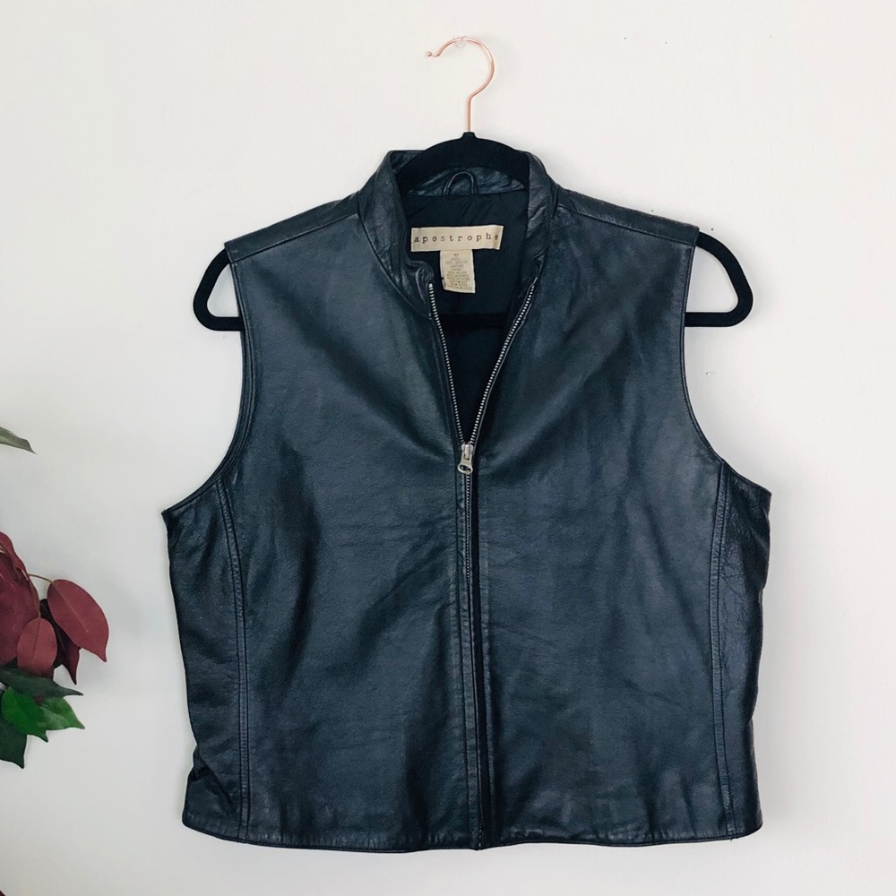 Apostrophe Leather Vest